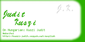 judit kuszi business card